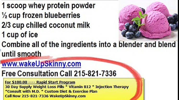 Low Carb Blueberry Ice Cream by Medical Weight Loss Philadelphia