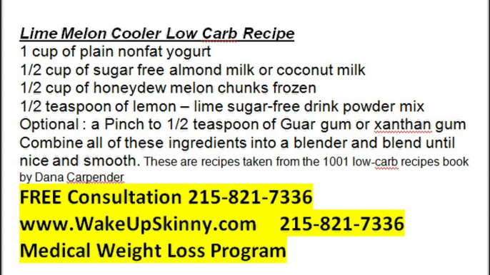 Lime & Lemon SMoothie Low Carb recipe by Medical Weight Loss Philadelphia