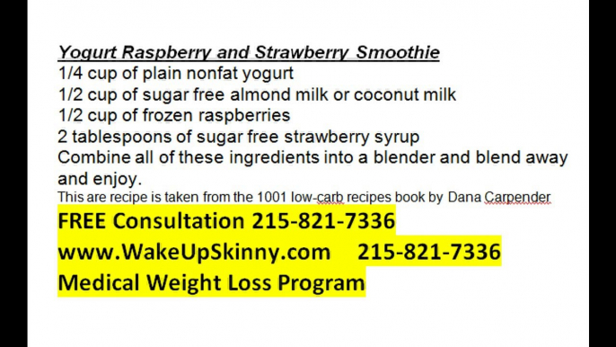 Yogurt Rasberry and Strawberry Weight Loss Smoothie by Medical Weight Loss Philadelphia