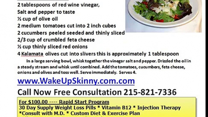 Greek Salad Low Carb Recipe by Medical Weight Loss Philadelphia