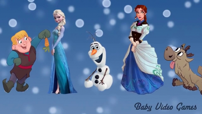 Cartoon Frozen Kids Songs Anna Elsa Nursery Rhymes Daddy Finger Family