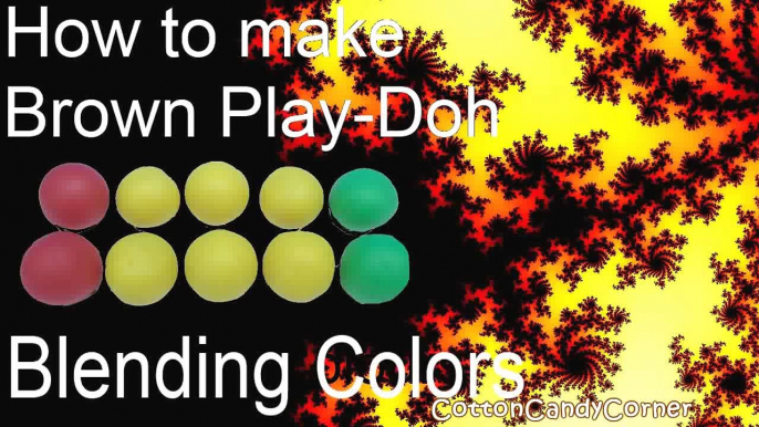 Play Doh Color Mixer Learn Colors Red Green Yellow make Brown Play doh CottonCandyCorner