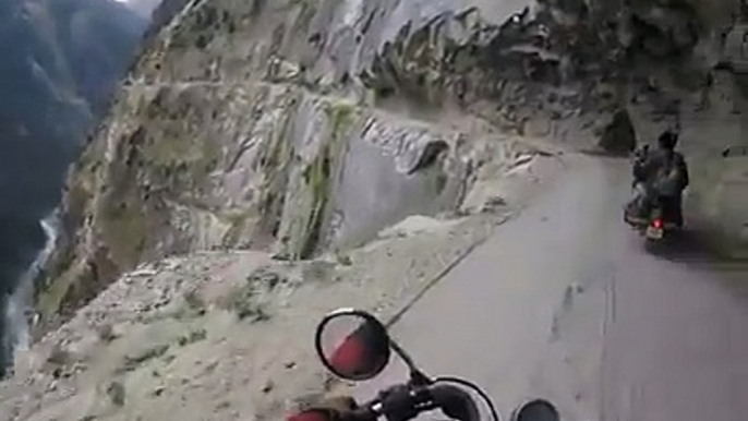 Riding on one of the world_#039;s most Dangerous roads. Video credi...