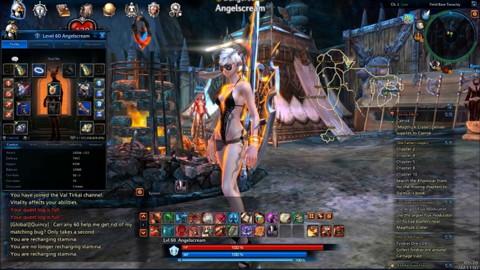 Tera Online Lancer lvl 60 Skills / Daily quests / PT BR PENETRACAO MANDALA LOL