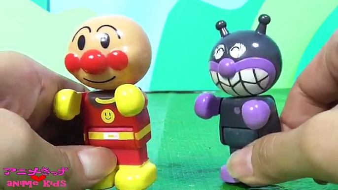 アンパンマン バイキンマン ねんど でスイカ割り  おもちゃアニメ テレビ 映画 animekids アニメきっず animation anpanman toy