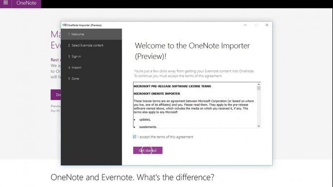 OneNote offers Evernote users a migration tool