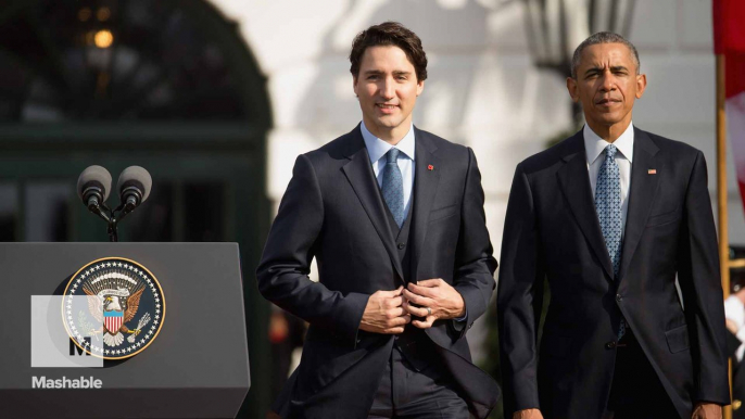 Justin Trudeau visits the White House for the first time