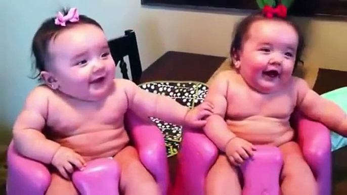 Funny Twin babies Laughing, Crying, and then Laughing again