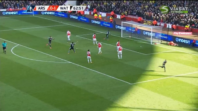 0-2 Adlene Guedioura Amazing Goal HD - Arsenal 1-2 Watford 13.03.2016 FA Cup