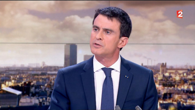 Manuel Valls, invité du 20h de France 2