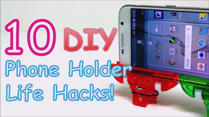 10 DIY Phone Holder Life Hacks by Recycled Bottles Crafts