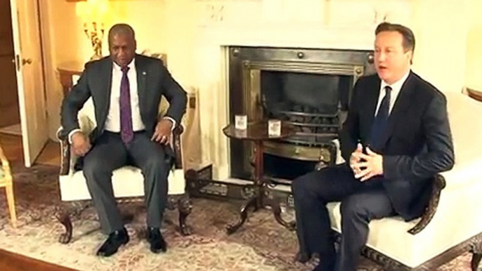 President Mahama meets British PM David Cameron