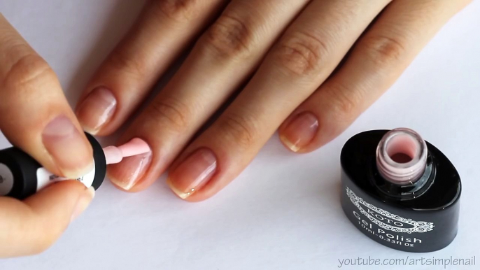 Френч и лунный маникюр ГЕЛЬ ЛАКОМ 2 в 1 - Moon Nail Art and French