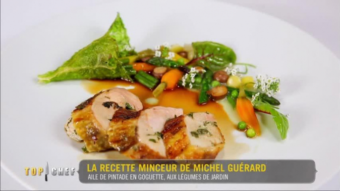 Aile de pintade en goguette, aux légumes de jardin de Michel Guérard