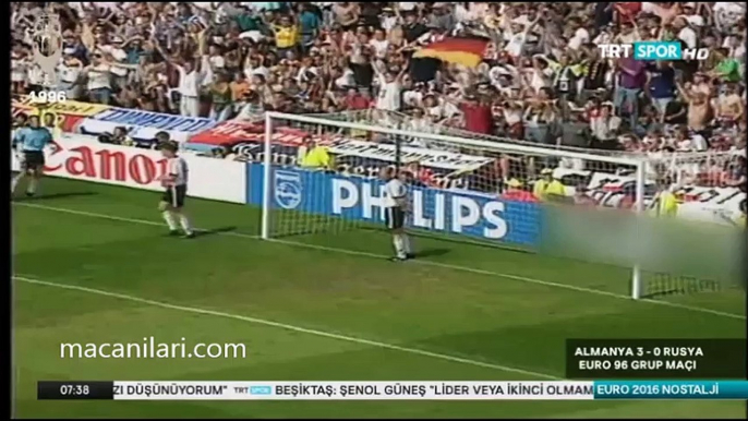 16.06.1996 - UEFA EURO 1996 Group C Matchday 2 Russia 0-3 Germany - Avrupa Futbol Şampiyonası Rusya 0-3 Almanya