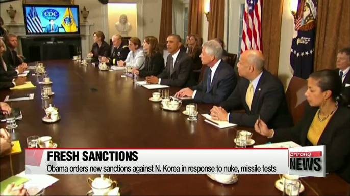 Obama signs executive order to impose new sanctions on N. Korea