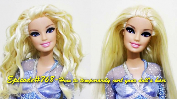 How to temporarily curl your doll's hair- Doll Crafts