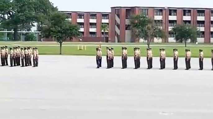 lima co. marching in graduation parris island sc