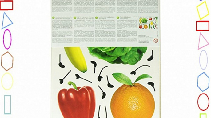 Eurographics DS-DT1033 Crazy Vegetable - Pegatinas decorativas (25 x 35 cm) diseño de verduras