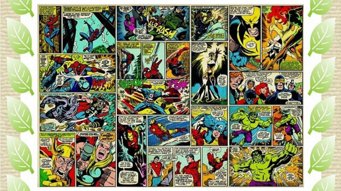 Superflowndesign 8-427 - Lienzo con diseño de cómic Marvel (368 x 254 cm)