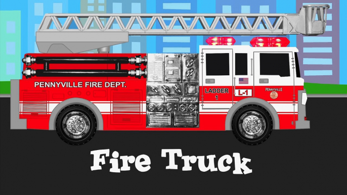 Learning Street Vehicles for Children - Learn Cars, Trucks, Fire Engines, Garbage Trucks, & More