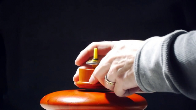 A Levitating Top, Inside a Bubble, Filled With Smoke… For Science!