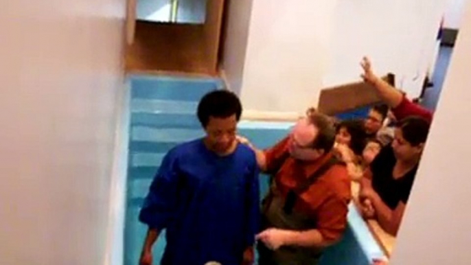 JT being baptized in Jesus Name and He Received the Holy Ghost.. Acts 2:38/Hechos 2:38 .. 8-14-2011