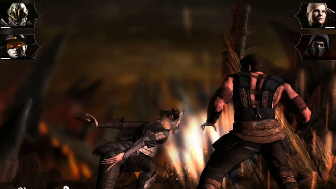 MORTAL KOMBAT X IPAD - Guerra de facções MODO NORMAL3-TIME REPTILE KRAKEN, KITANA IMPERATRIZ SOMBRIA E KUNG LAO ESPECTRO