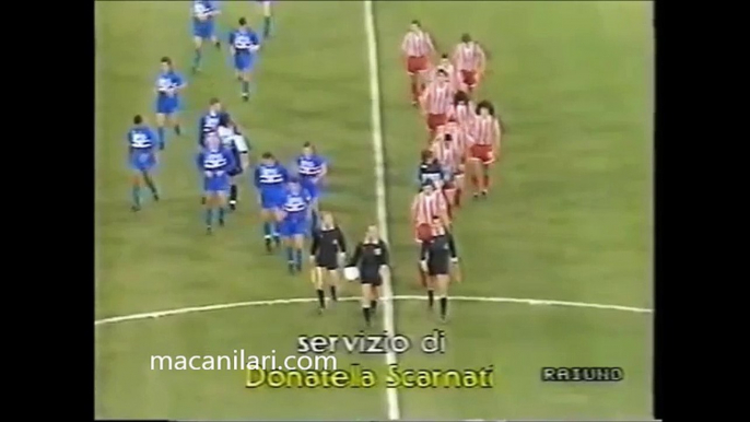 07.11.1990 - 1990-1991 UEFA Cup Winners' Cup 2nd Round 2nd Leg UC Sampdoria 3-1 Olympiacos FC