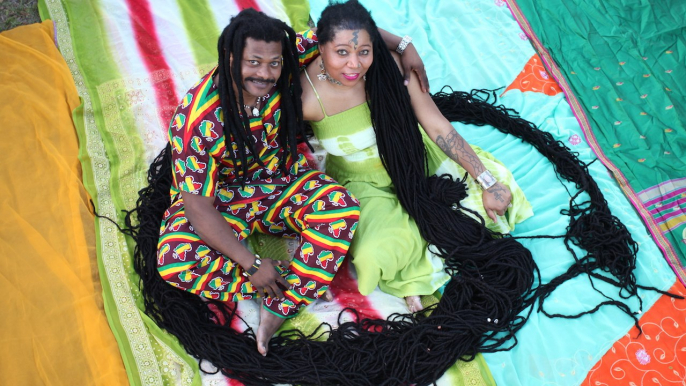 Newly Dreads: Woman With World’s Longest Dreadlocks Weds Her Hairstylist