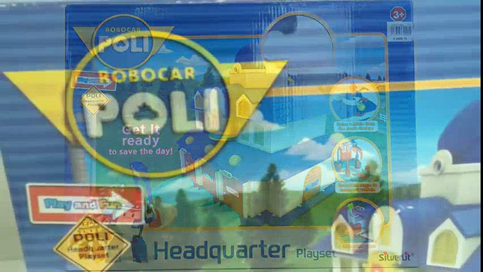 Robocar Poli Rescue Center Headquarters Playset 로보카 폴리 w Roy Amber Helly -  Unboxing Demo Review  Robocar Poli Dessin Animé