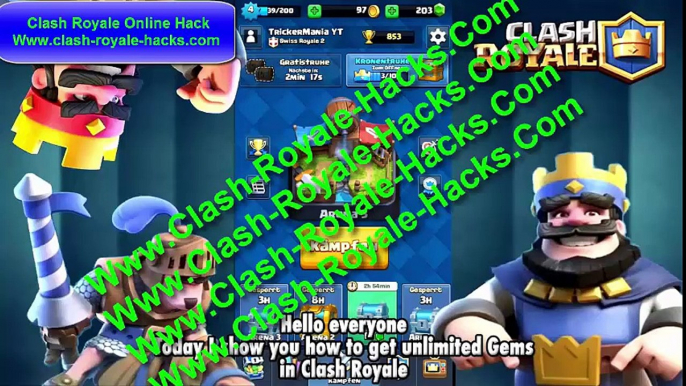 Clash Royale unlimited Gems and Gold  | Updated UPDATED | New Clash Royale hacks free 2016