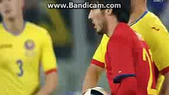 Spain 1st BIG CHANCE - Romania vs Spain - 27.03.2016