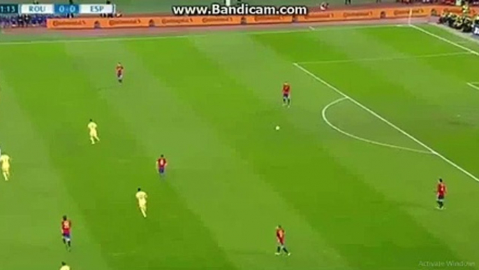 Jordi Alaba Incredible Miss - Romania 0-0 Spain 27.03.2016