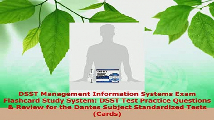 PDF  DSST Management Information Systems Exam Flashcard Study System DSST Test Practice Ebook