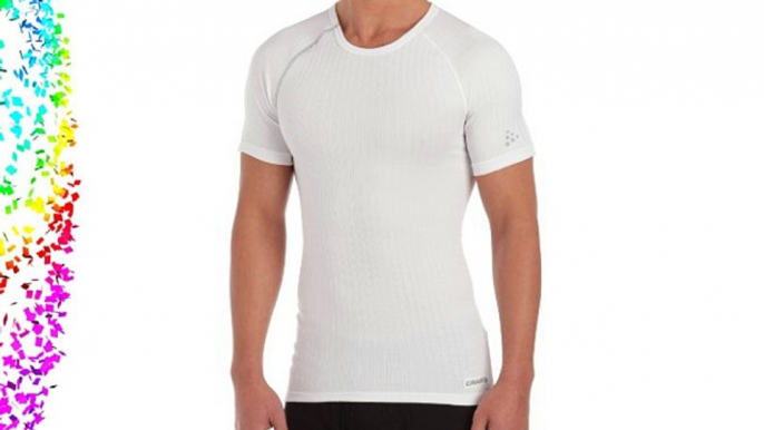 Craft Zero Extreme - Camiseta de compresión de cuello redondo y manga corta para hombre blanco