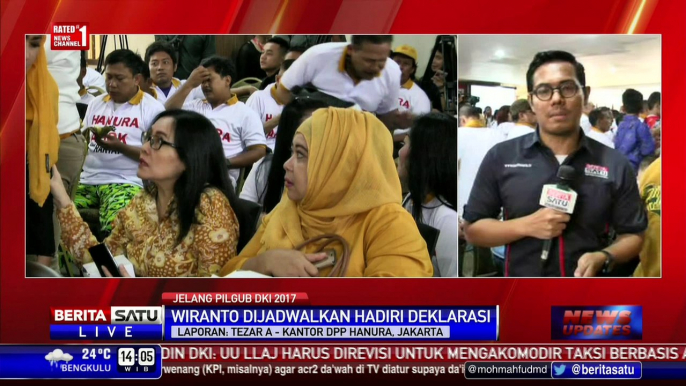 Deklarasi Dukungan Hanura Menunggu Kehadiran Ahok dan Wiranto