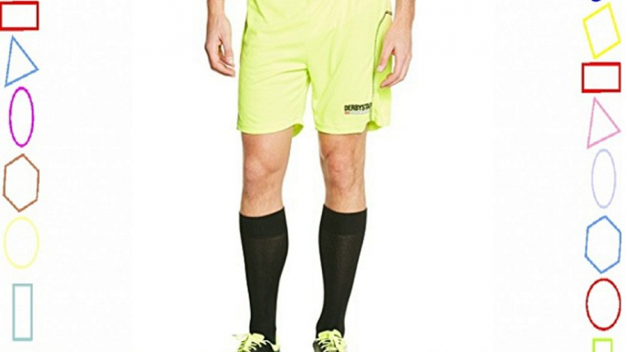 Derbystar Torwarthose Etenia - Pantalones cortos de portero para fútbol para hombre color amarillo