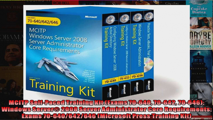 MCITP SelfPaced Training Kit Exams 70640 70642 70646 Windows Server 2008 Server