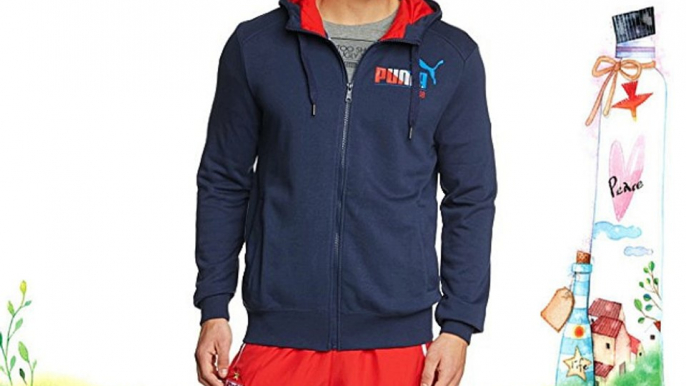 PUMA Jacke Fun Graphic Hooded Sweat Jacket TR - Chaqueta para hombre color azul talla 2xl