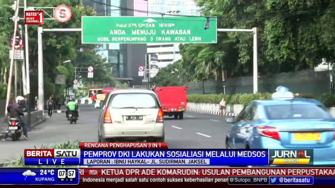 Pemprov DKI Sosialisasikan Penghapusan 3 In 1 di Medsos