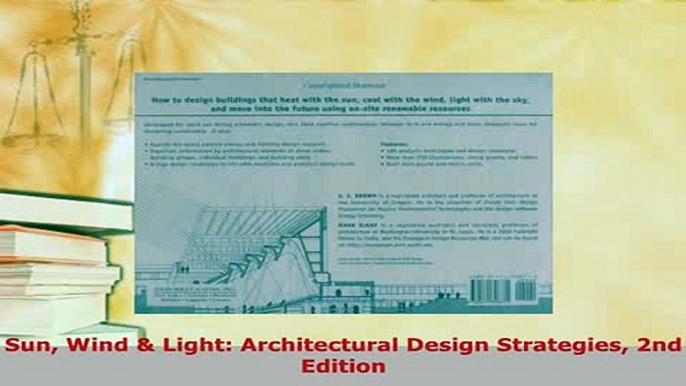 Download  Sun Wind  Light Architectural Design Strategies 2nd Edition Download Full Ebook