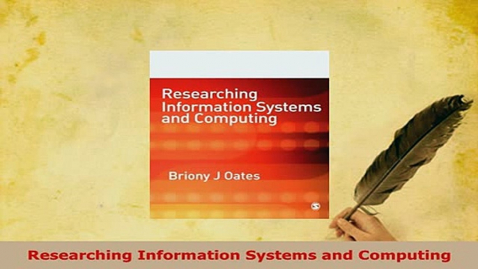 Download  Researching Information Systems and Computing Download Online