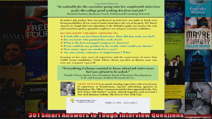 301 Smart Answers to Tough Interview Questions