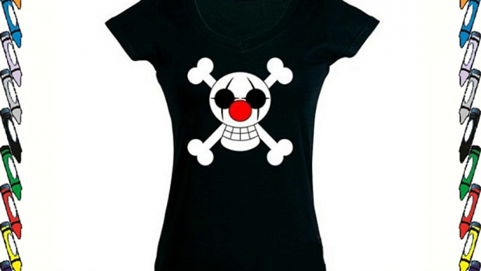 Camiseta One Piece Buggy manga corta Chica (Talla: L Chica manga corta Ancho/largo[45cm/60cm])