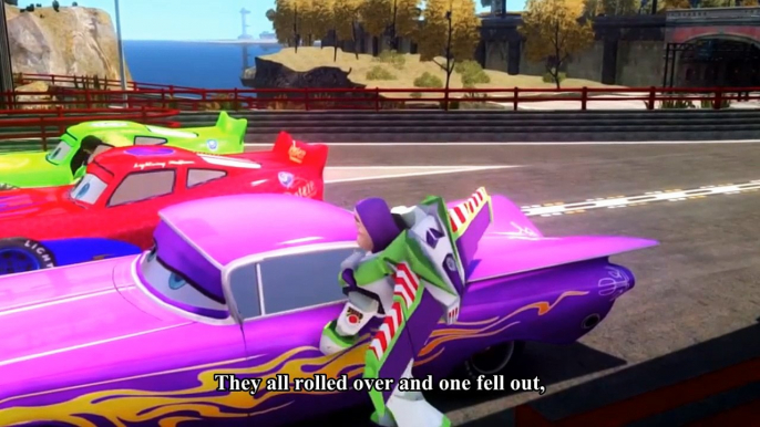 Cars Spiderman Nursery ♪ Roll Over (Ten in a bed) ♪ Buzz Lightning McQueen [HD]