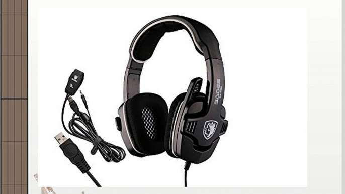 SADES SA922 Pro Surround Stéréo PC Gaming Headset Casques avec microphone pour Xbox / PS3 /