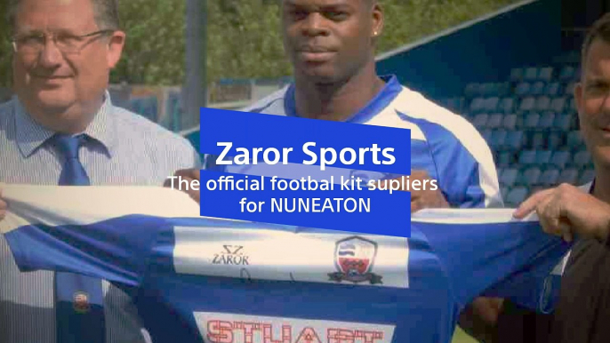 Nuneaton Town Wearing Designer Football Kit by Zaror Sports