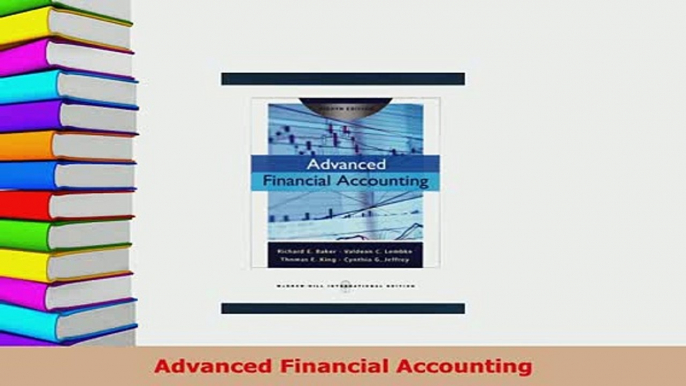 PDF  Advanced Financial Accounting Free Books