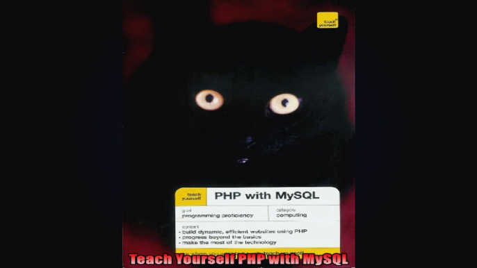 Teach Yourself PHP with MySQL